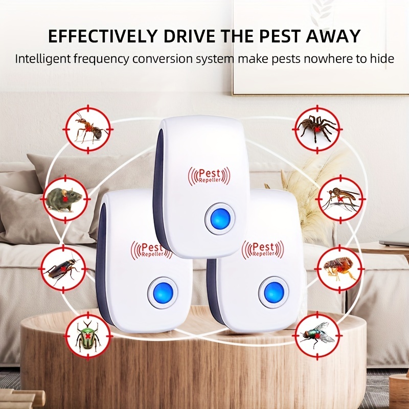 Zeropest Ultrasonic Pest Repeller, Indoor Ultrasonic Insect Repellers for Mice, Electronic Plug in Sonic Repellent Pest Control for Roach, Rodent, Mou