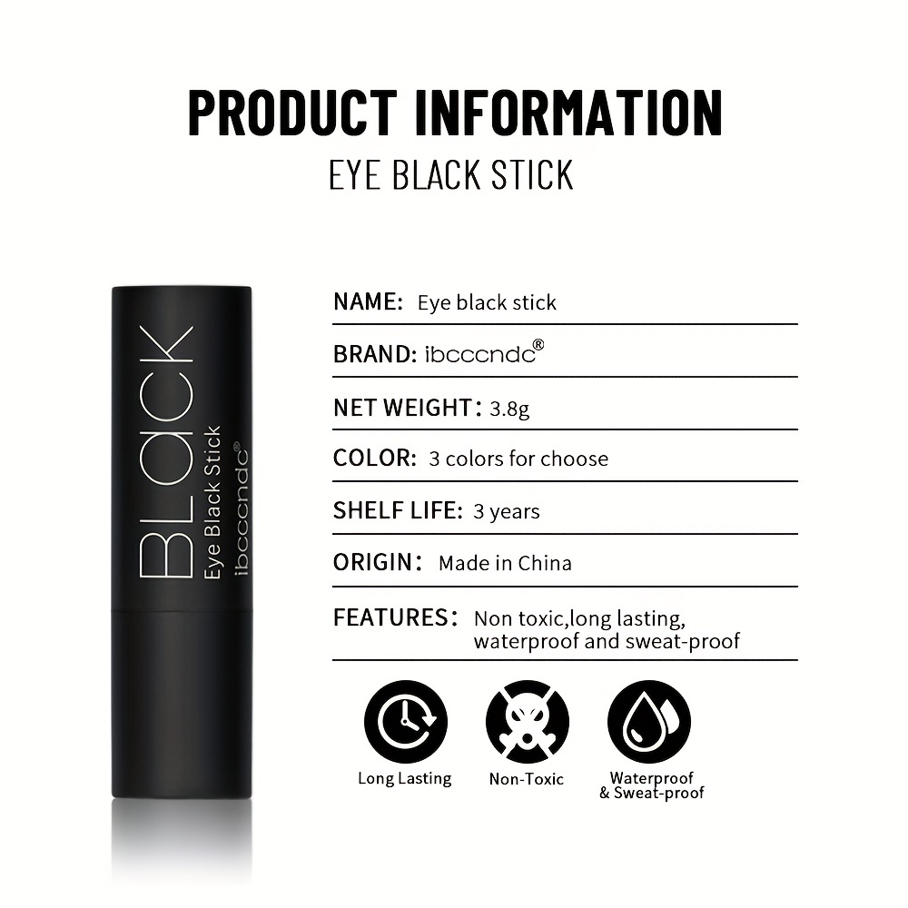 Eye Black Stick Waterproof Easy To Apply Black Body Paint - Temu Germany
