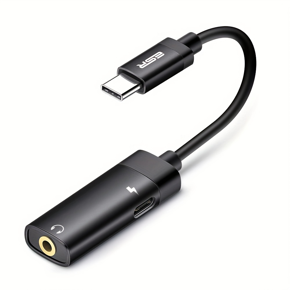 Usb Type C To Headphone And Charger Adapter 2 in 1 Usb C To - Temu