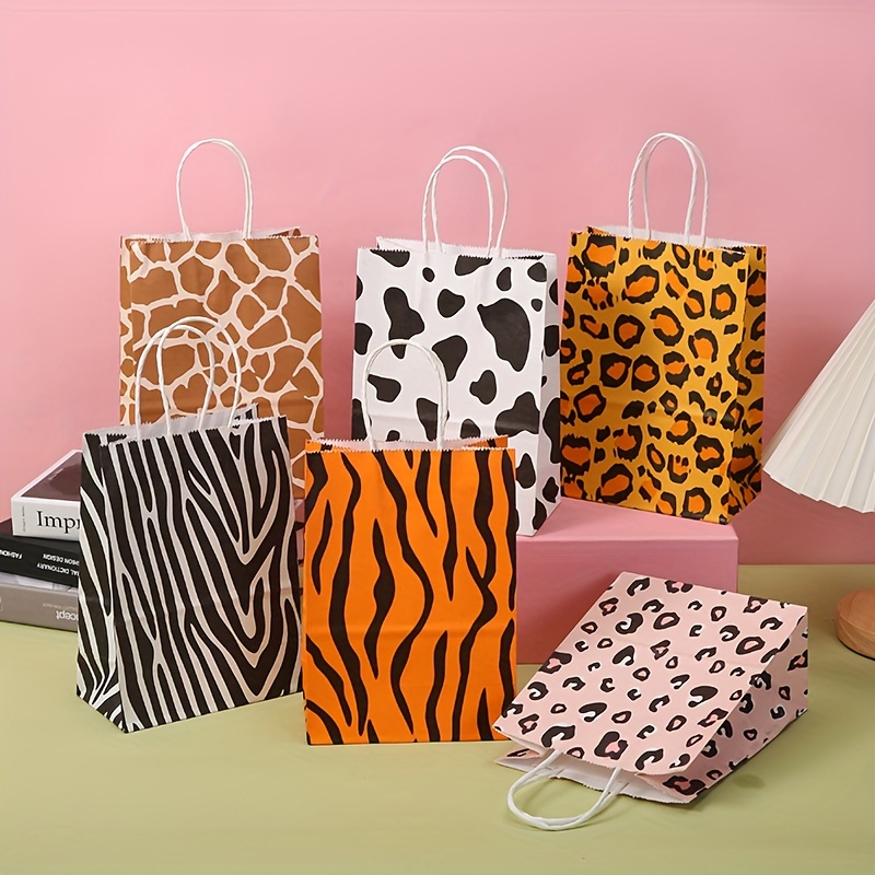 Cheetah print gift discount bags