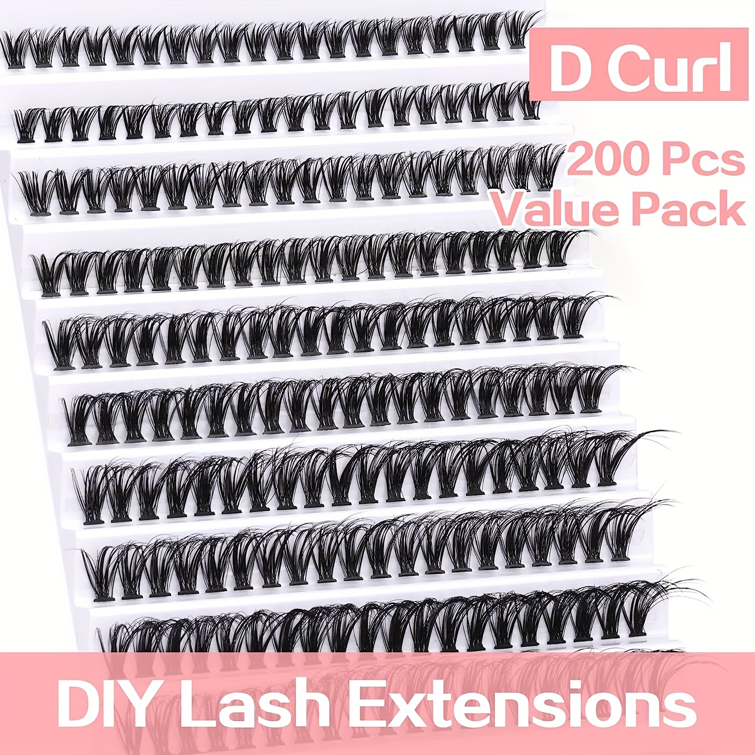 200pcs DIY Lash Extension Kit for Professional Looking Lashes
