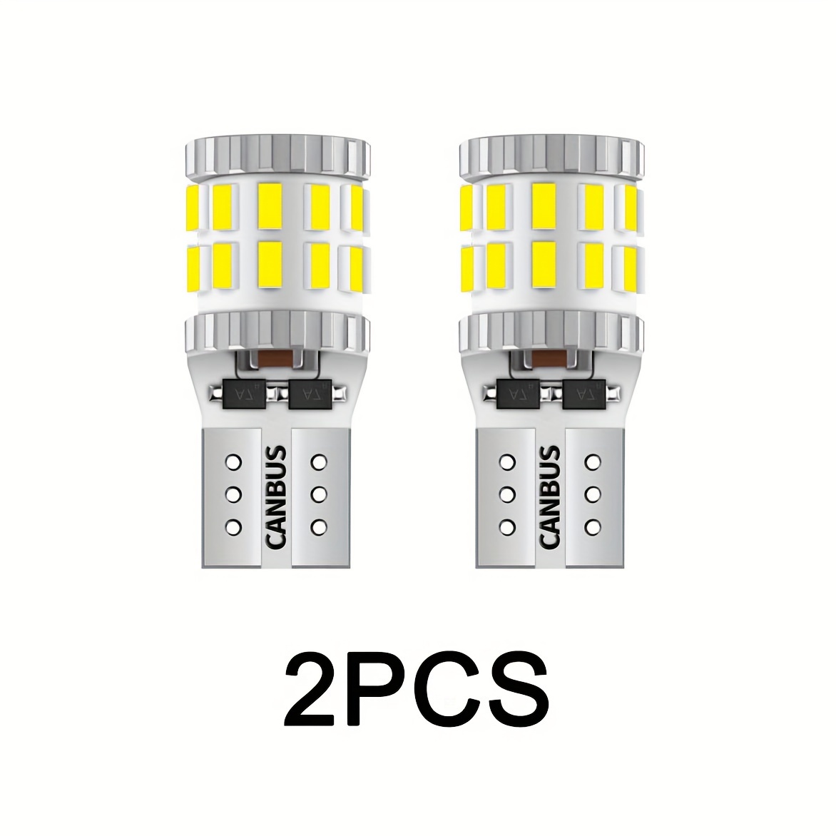 

194 Led Bulbs White, Canbus Error Free 168 2825 T10 W5w Led Light Bulbs For License Plate Lights Interior Lights Dome Map Light, 30-smd, 2pcs