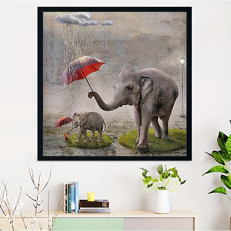 Diamond Painting Art Kits For Adults Elephant Diy 5d - Temu