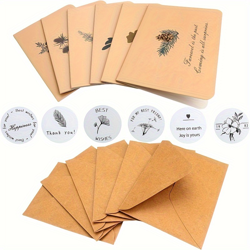 Sobres de tarjetas de regalo marrones, mini sobres de 4 x 2.75  pulgadas, sobres pequeños de papel kraft para tarjetas de boda, tarjetas  RSVP, tarjetas de respuesta, baby showers, notas de 