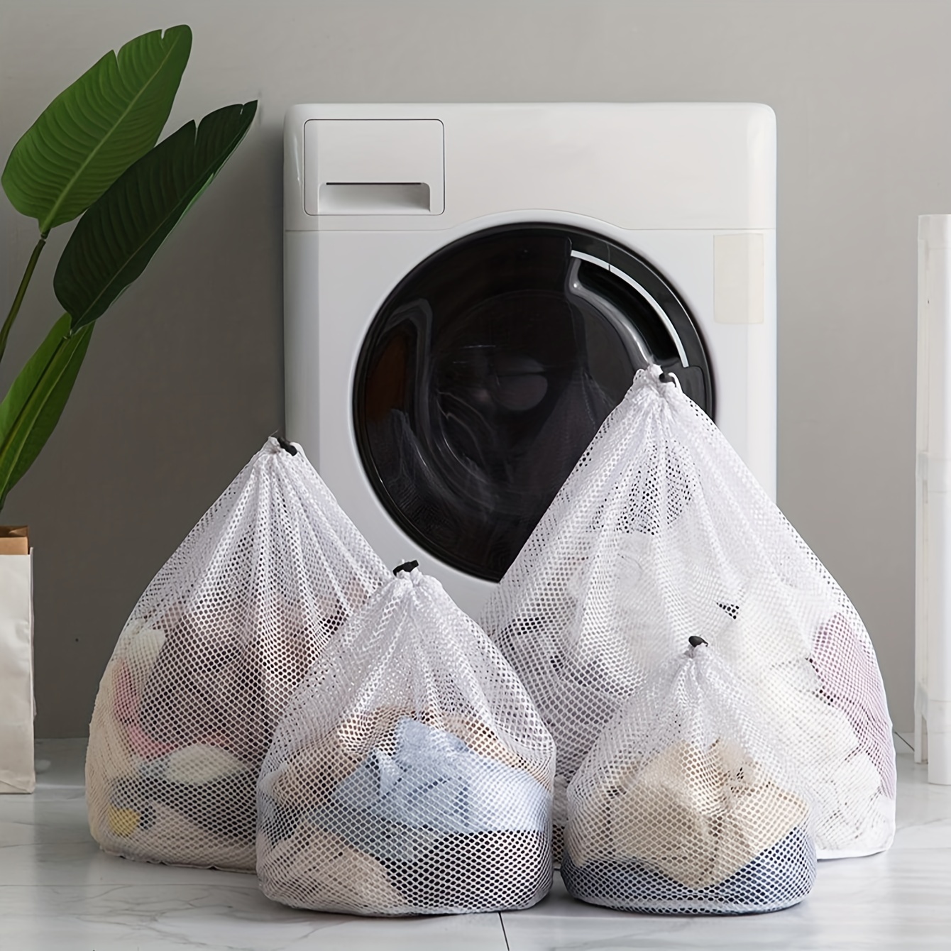 GOGOODA - 3 bolsas de malla medianas para lavandería, lavado de prendas  delicadas, de 12 x 16 pulgadas, bolsa de lavandería para viajes, ropa  sucia