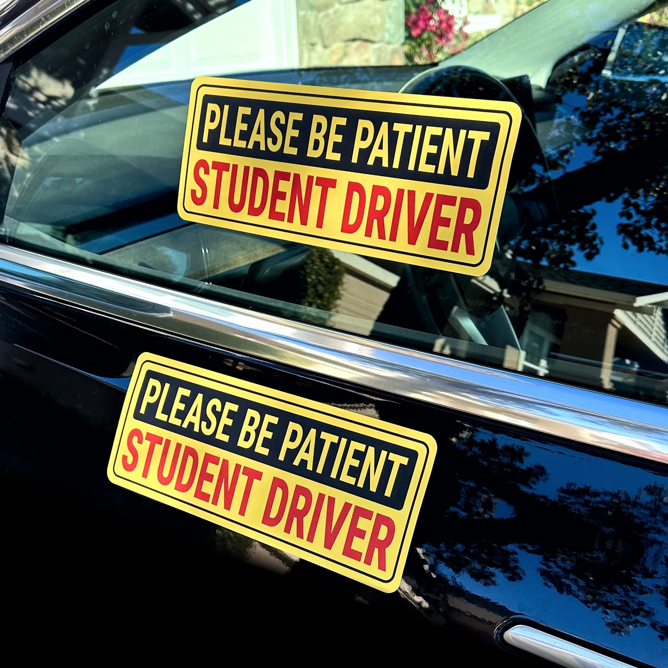 1pc Please Be Patient Student Driver Sticker Novice Driver - Temu Germany