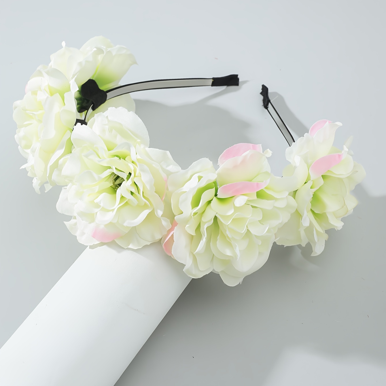 

1pc Simulation Flower Hair Hoop Sweet Head Hoop For Wedding Party Hair Accessories Flower Hair Hoops For Birthday Photography