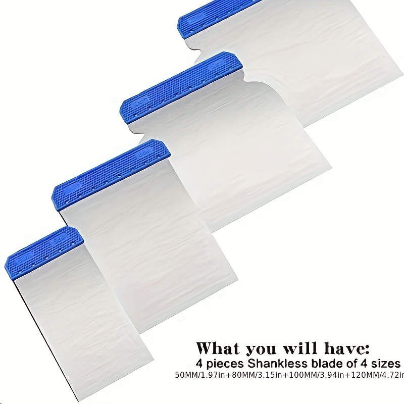 PUTTY SCRAPER 4 PCS SET 50 MM 80 MM 100MM 120MM