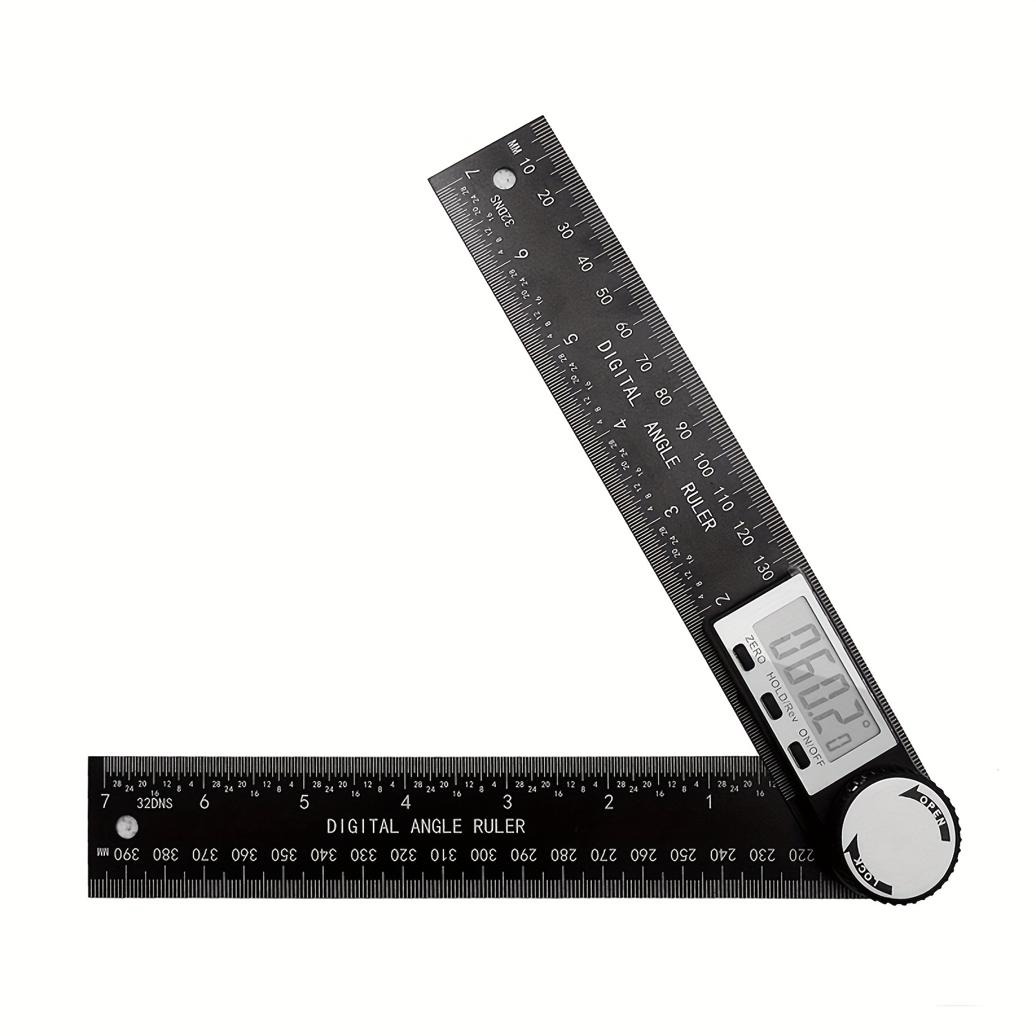 Digital Angle Ruler, Knoweasy Stainless Steel Digital Protractor (20in -  knoweasy