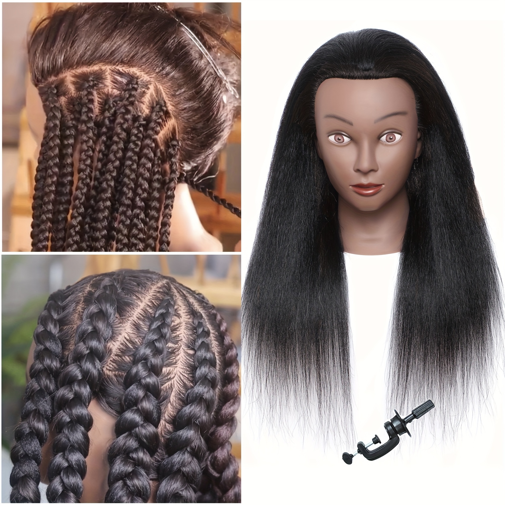 Mannequin Head With Human Hair 100% Real Hair Manikin - Temu