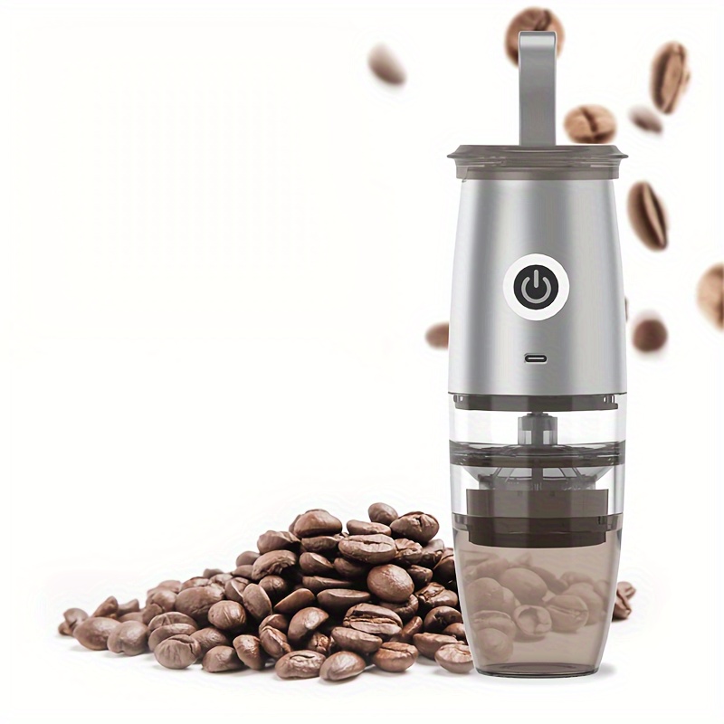 Molinillo de café eléctrico con USB, máquina de café con ajustes  ajustables, Mini molino de rebabas cónico inalámbrico, molino de granos de  café portátil - AliExpress