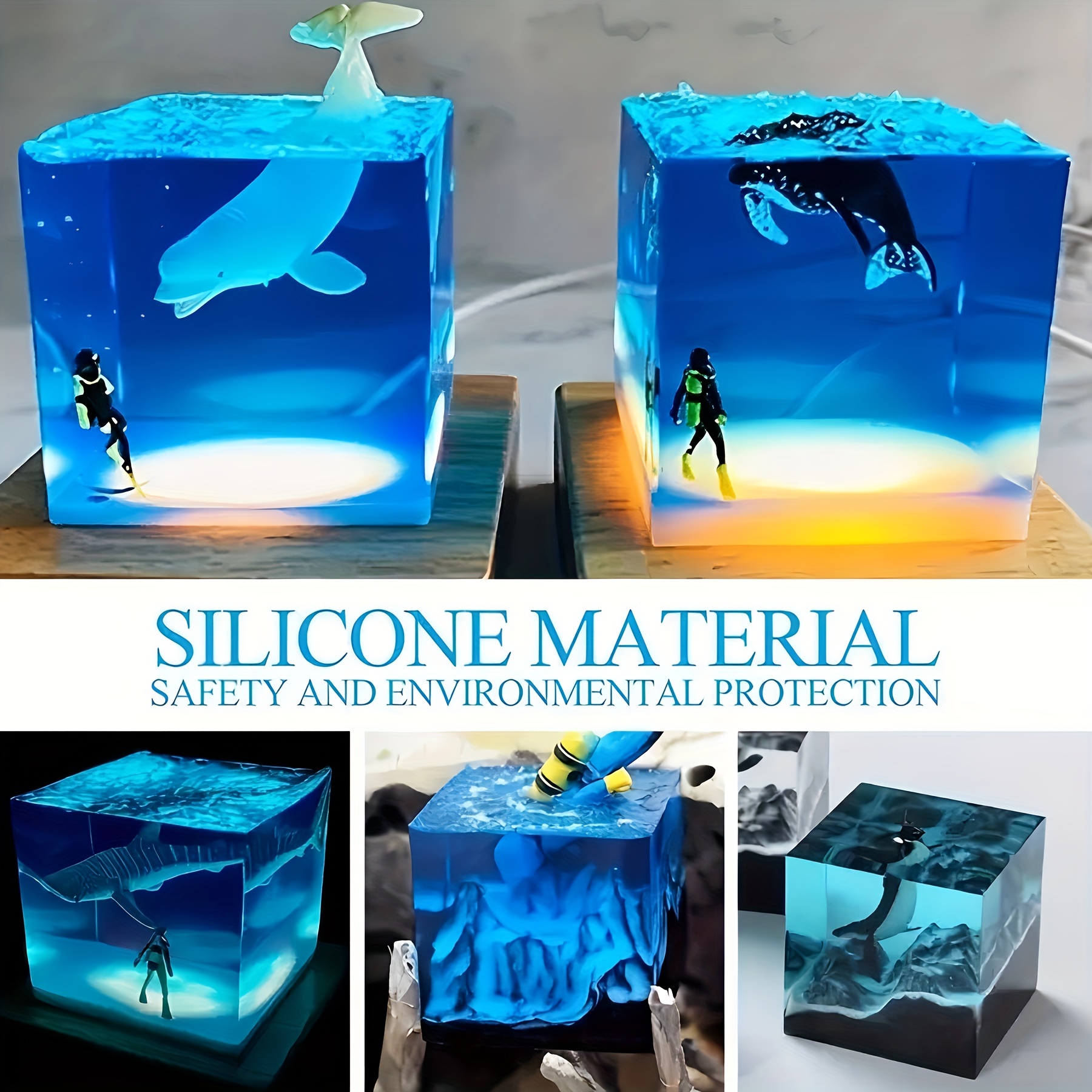 Large Size Rectangular/square Shape Silicon Mold DIY Silicone Mold
