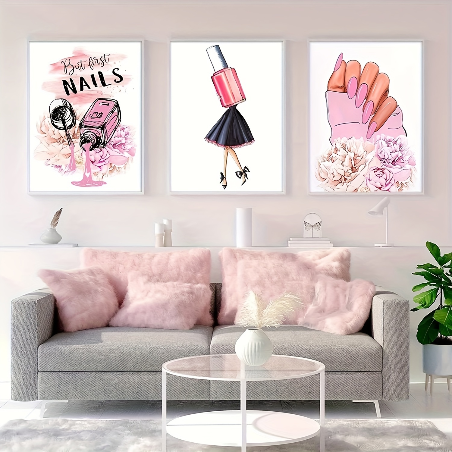 Nail Salon Wall Decor, Printable Wall Art, Nail Room Decor, Nail