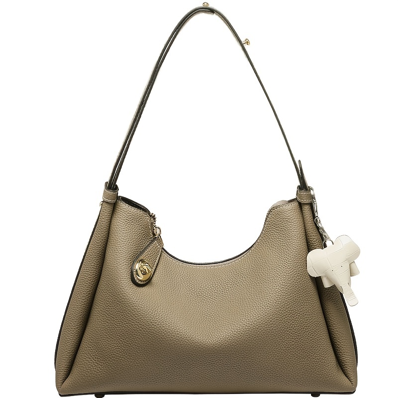 Elegant Zipper Shoulder Bag, Women's Trendy Baguette Bag With Adjustable  Strap - Temu Bahrain