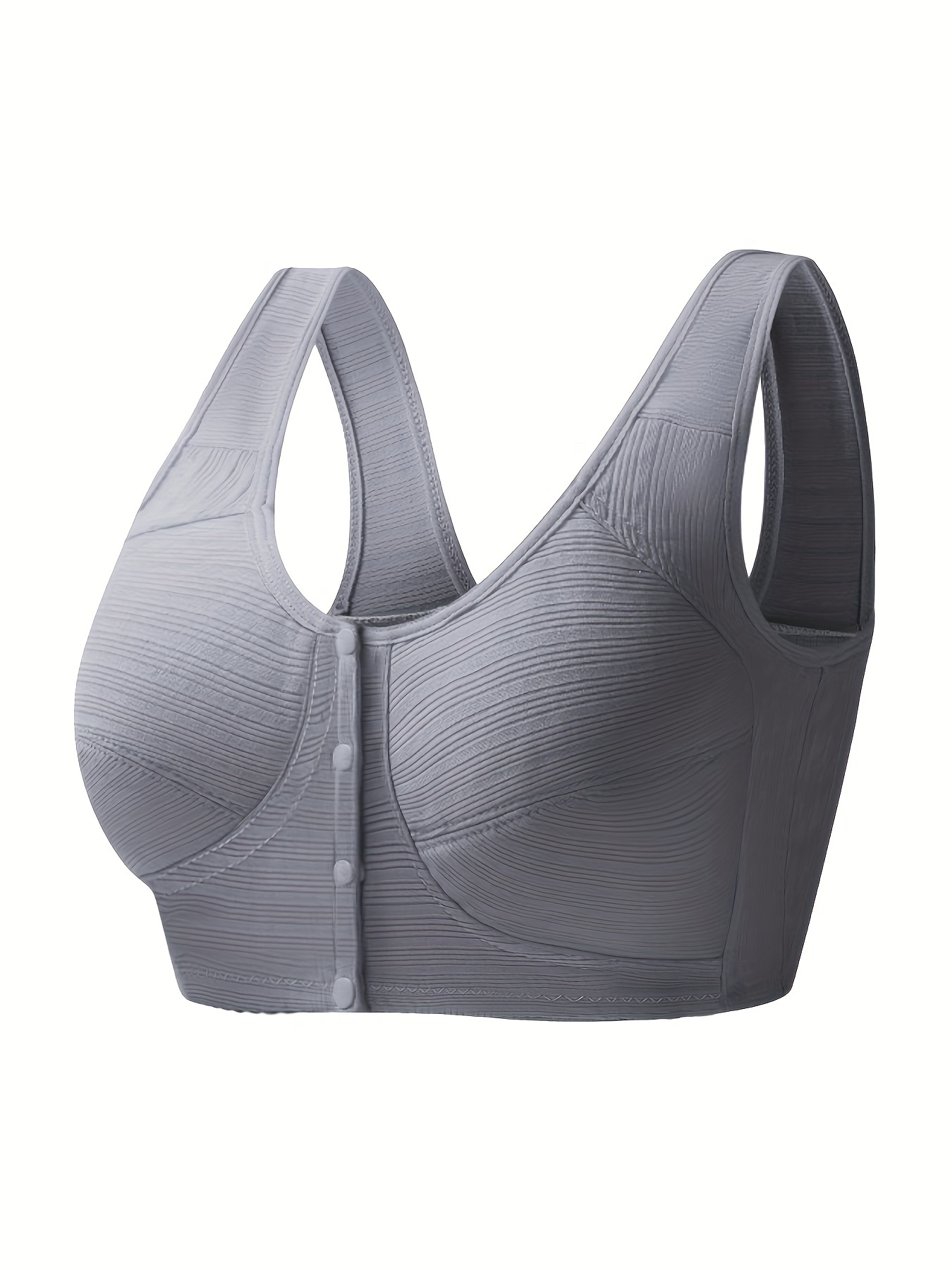 Striped Wireless Bra Comfy Breathable Push Bra Women's - Temu