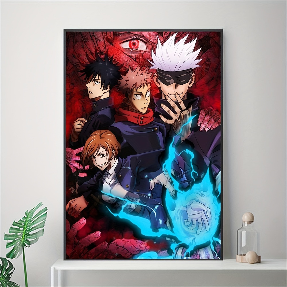 Abstract Canvas Painting, Japanese Anime Cartoon Character Painting On  Canvas Wall Art, Artwork Wall Painting For Bathroom Bedroom Office Living  Room Home Wall Decor, No Frame - Temu