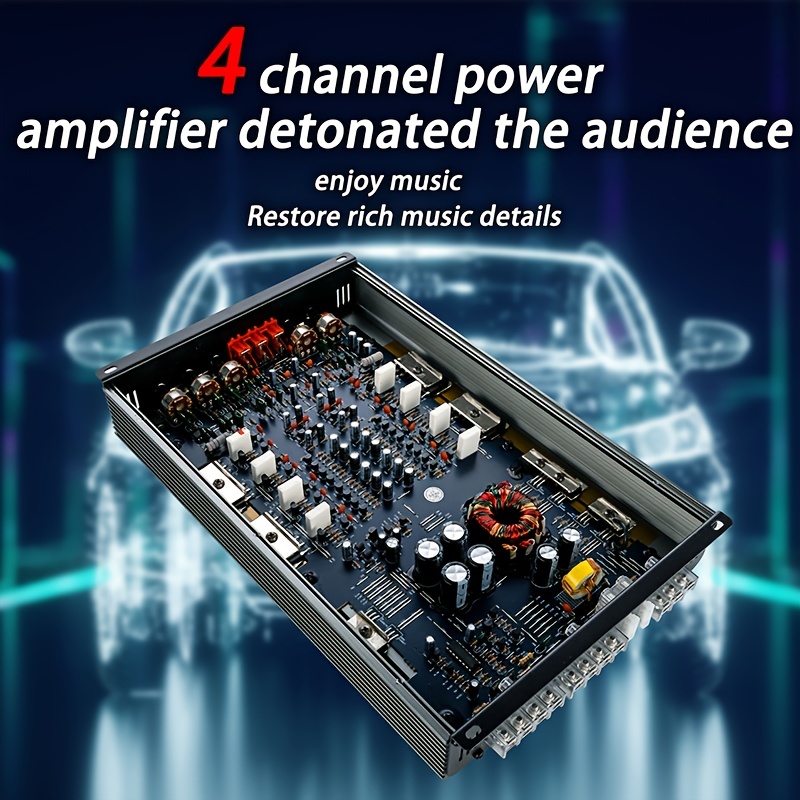 4 channel Class A/b Car Power Amplifier 4 Ohm Bridgeable Car - Temu Italy