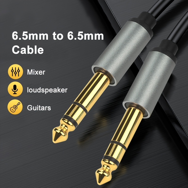 Audio Cable Double 6.35mm Male Mono Jack to Stereo 3.5mm Jack Aux Cord  3.5mm to Dual 6.5mm Adapter Jack Wirefor iPad Laptop - AliExpress