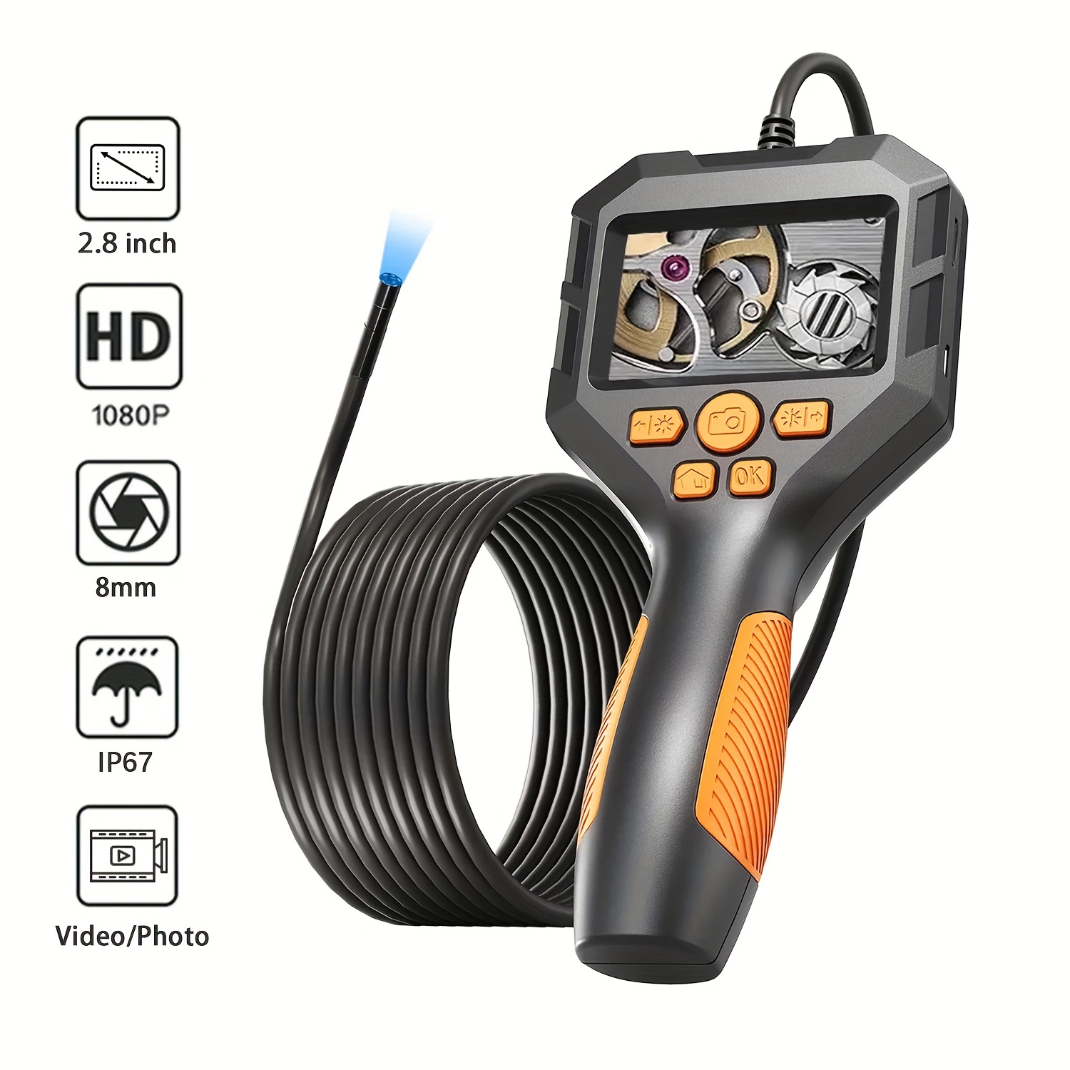 Video Industrie – Endoskop Kamera, Ø23 mm, L=(20m 30m 40m) - Smart-cam