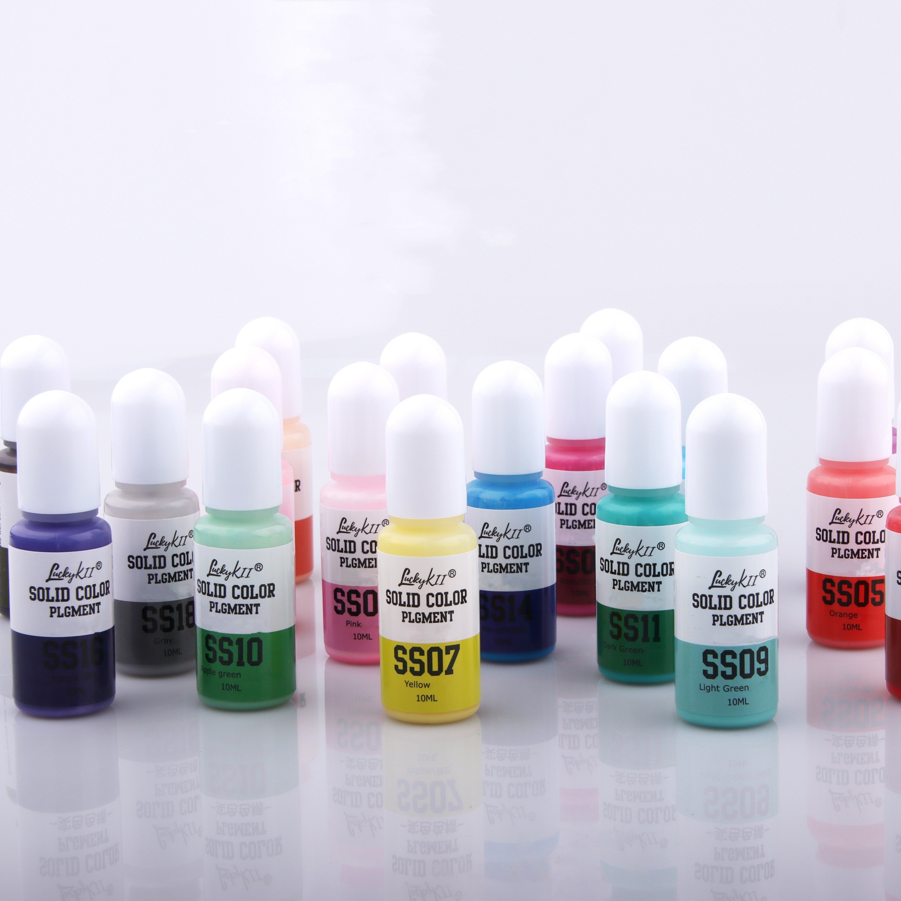  Pigmento de resina epoxi – 18 colores de resina epoxi UV tinte  líquido transparente para colorear resina UV, fabricación de joyas de resina  de bricolaje – Colorante concentrado de resina UV