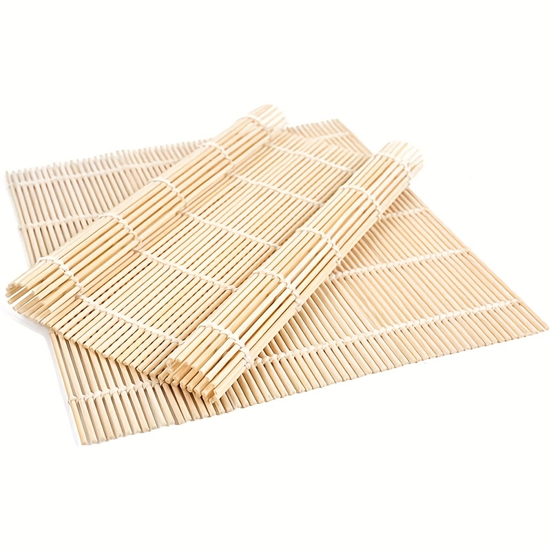 Sushi Roll Mat Bamboo,24 x 24 cm Stuoia per Sushi,Tappetino Di