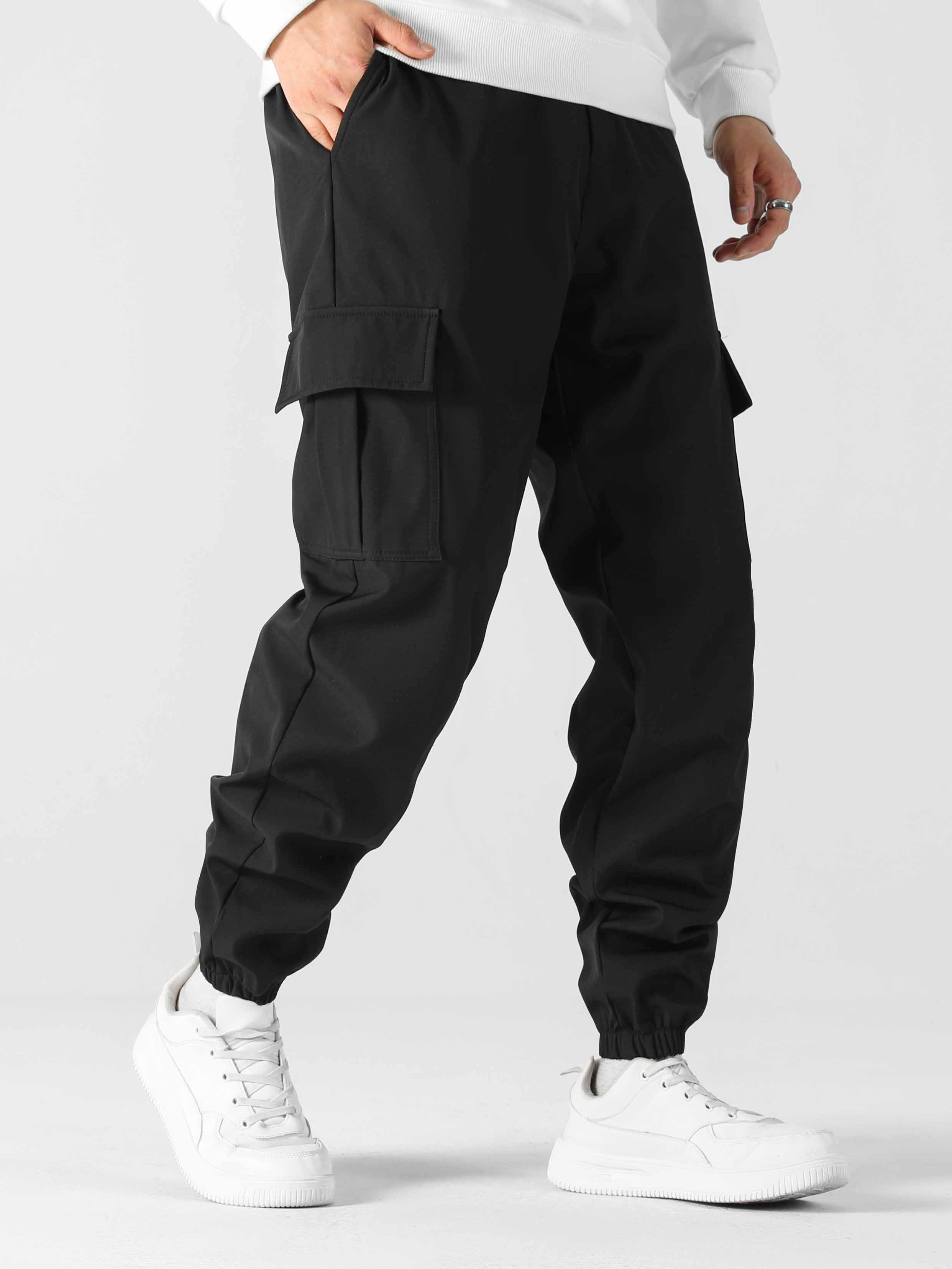 Hombres Joggers Negros Temu