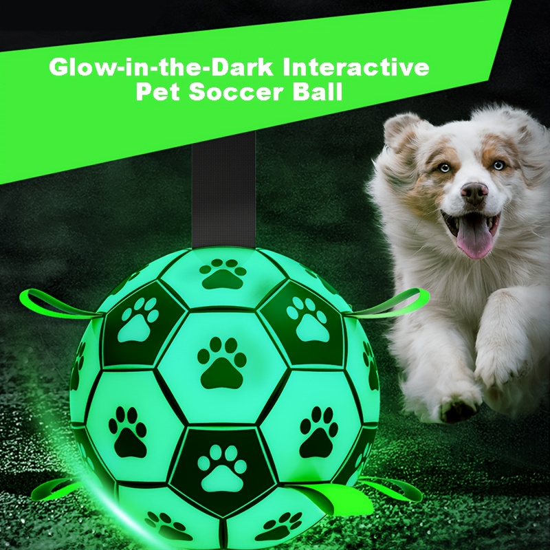 Juguete para Perro Pelota de Futbol con Luz