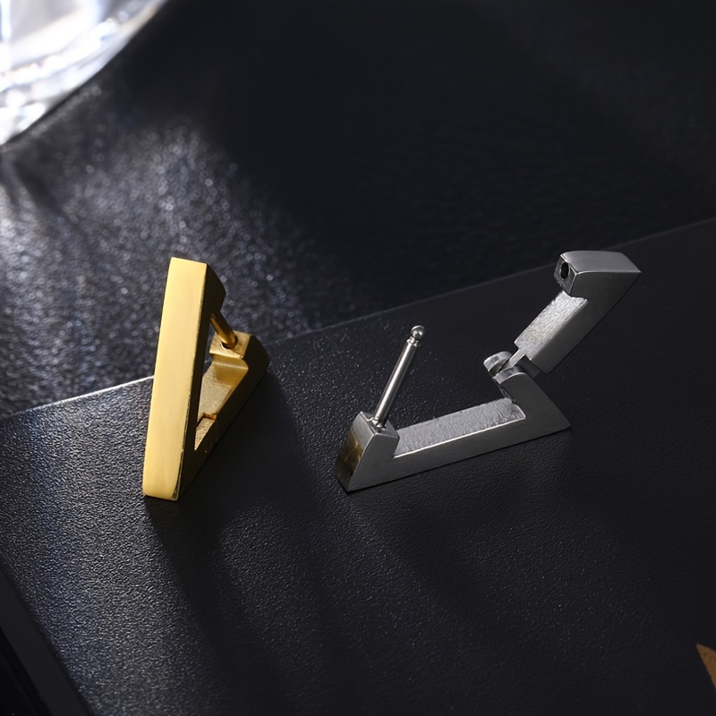 Stainless Steel Triangle Earring