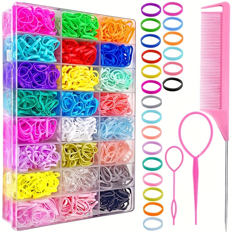 500pcs Cute Fashion Hair Bands Colorful Disposable Hair Ties,Girl Colorful Fashion Disposable Rubber Band Elastic Hair Band,Temu