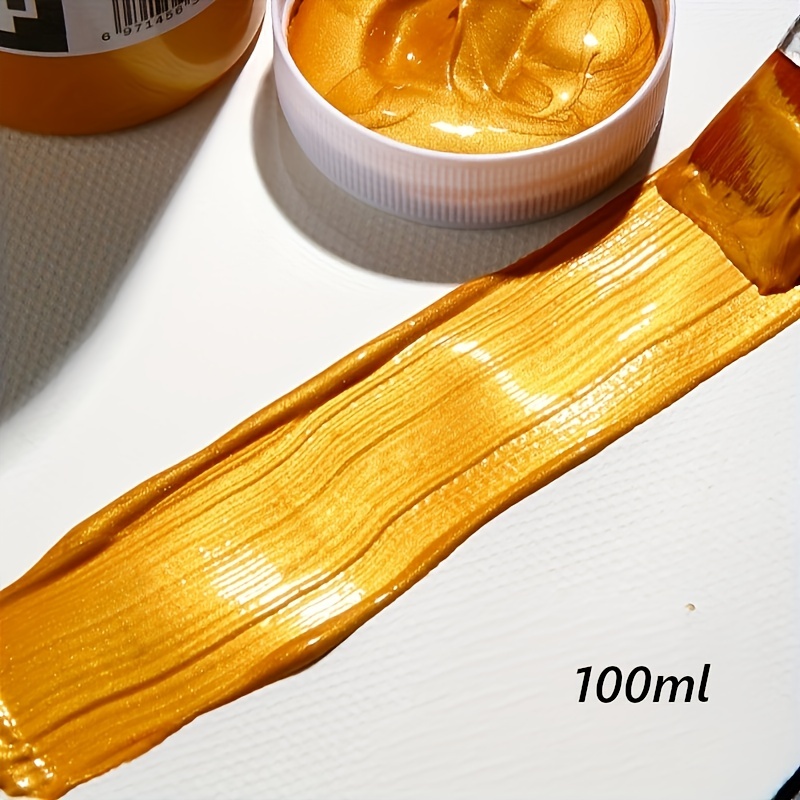 60ml Pearlescent Metallic Acrylic Paint Handmade Painting Coloring Gesso  Paint Dripping OutliningTracing Gold Lettering - AliExpress