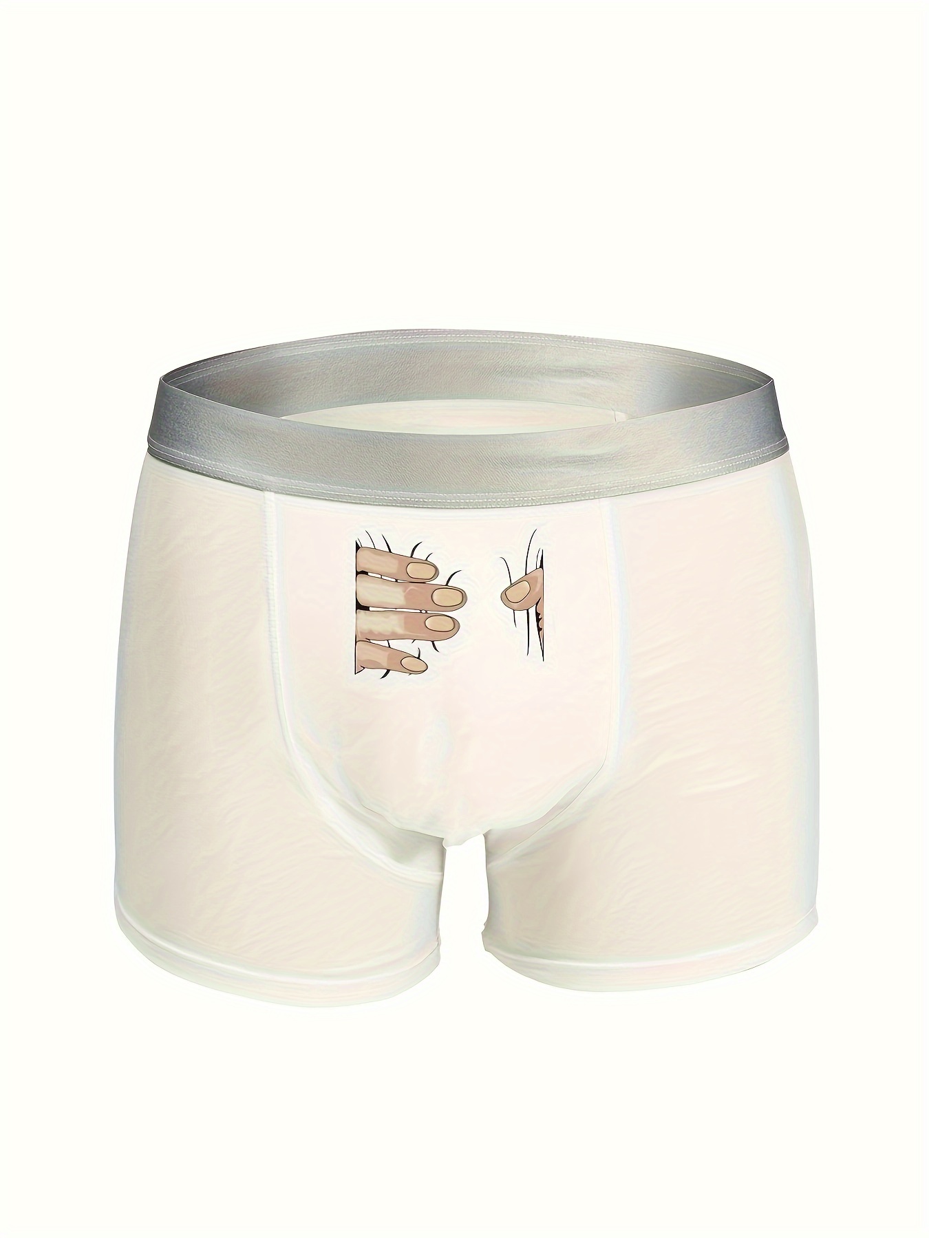 Men's Cartoon Ice Cream Funny Print Boxer Briefs Underwear - Temu