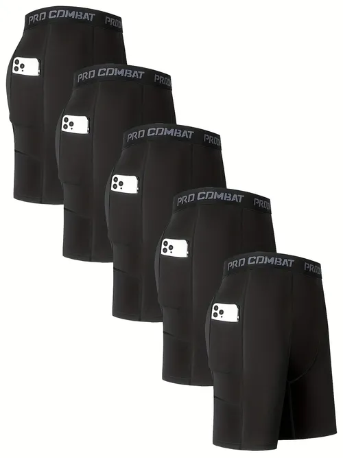 Mens Compression Shorts With Pockets - Temu