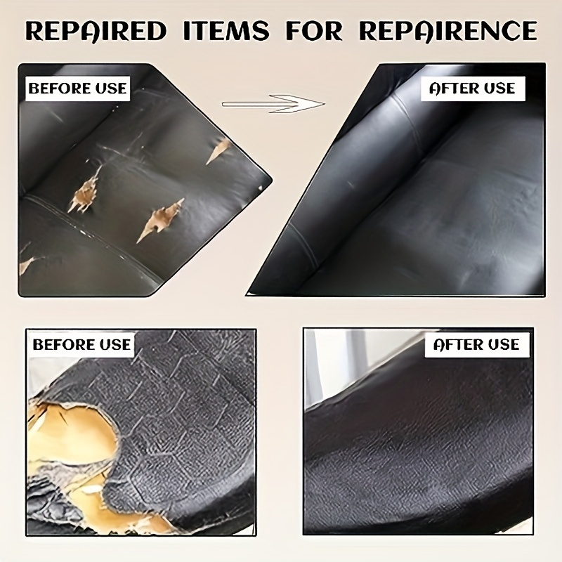 Leather Repair Patch Black Leather Repair Tape Waterproof - Temu