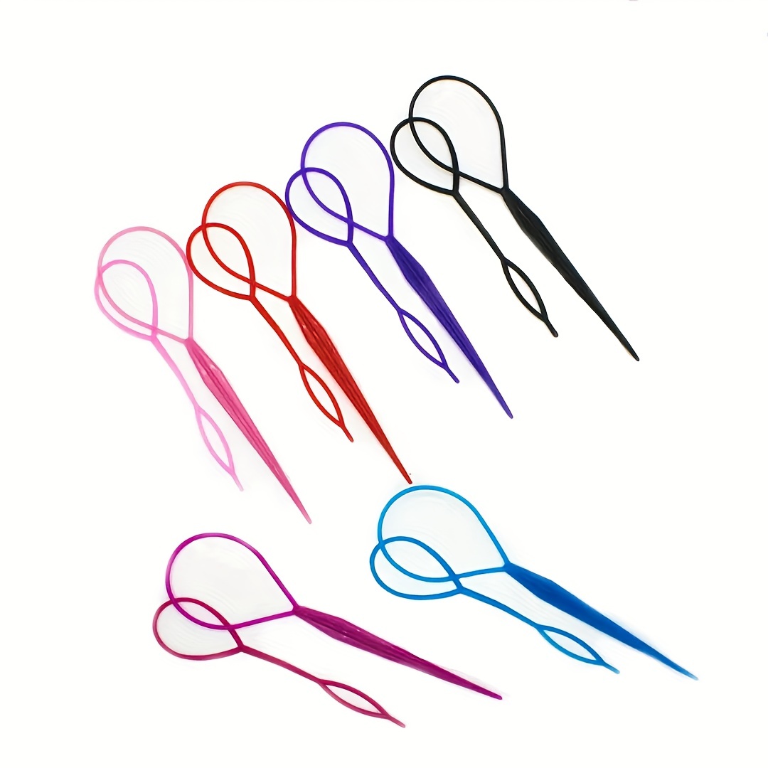 Colorful Pull Needle Hair Stick For Styling And Braiding - Easy To Use  Hairdressing Tool For Ponytails And More - Temu South Korea