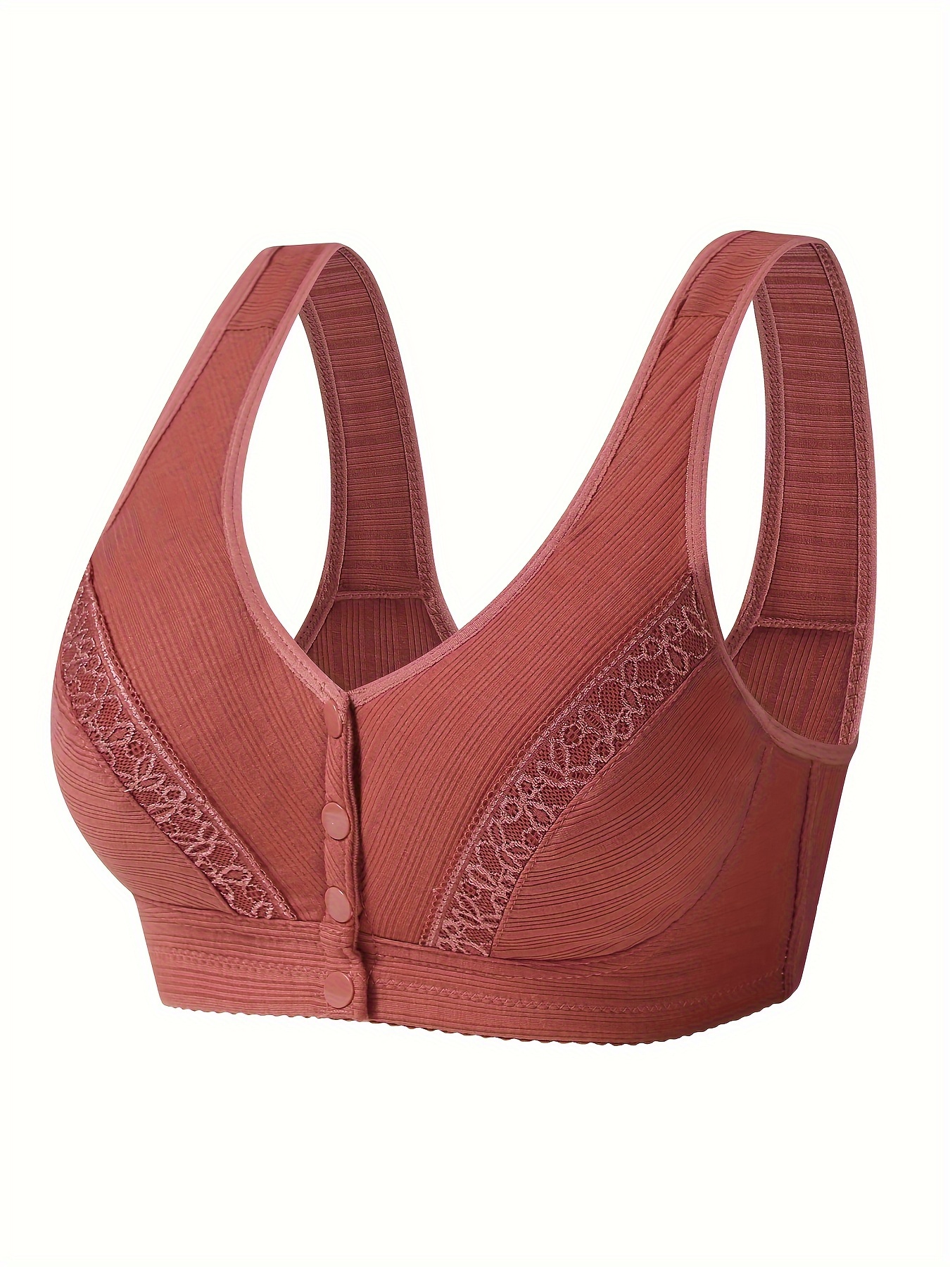 Women Front Closure Bras Lift Support Back Wireless Sports - Temu Mexico