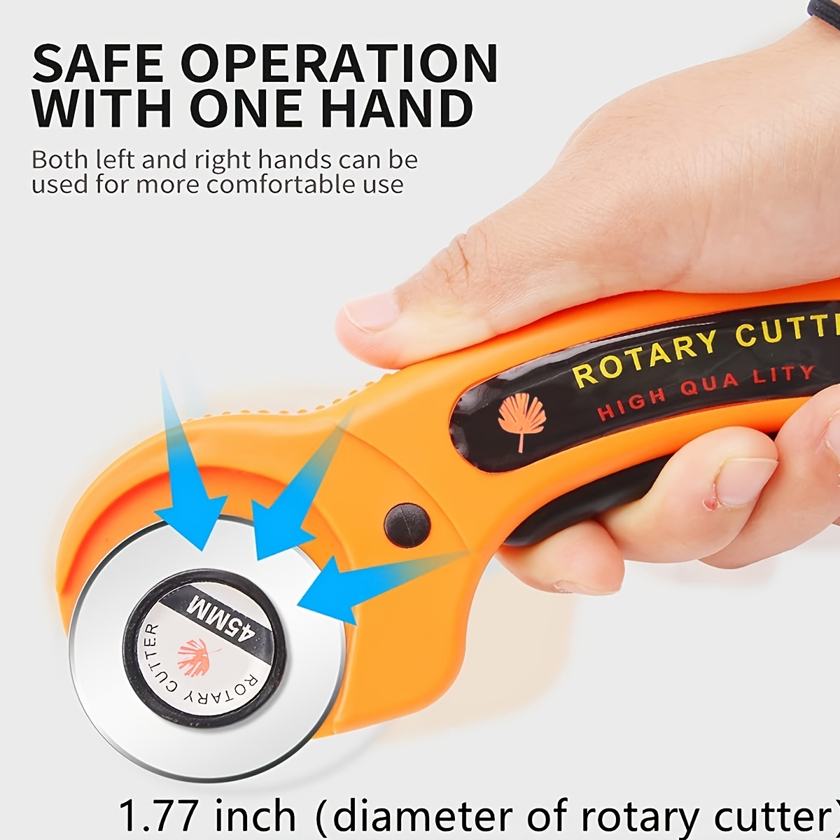 Goxawee Rotary Cutter, Rotary Cutter Wheel For Quilting, Sewing, Arts  Crafts, Sewing Cutting Tools For Paper, Cloth Cutting, Leather, Fabric,  Fabrics - Temu New Zealand