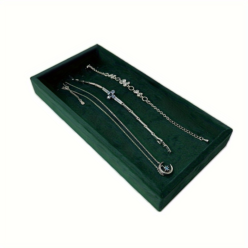Velvet Jewelry Box Diamond Ring Bar Tray Chain Earring Cufflink Pendant  Beads Organizer Holder Bague Bijoux