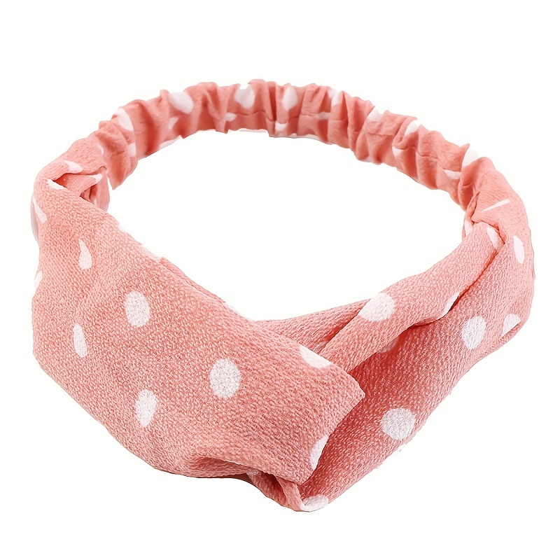 Boho Style Cross Knotted Headband Flower Prints