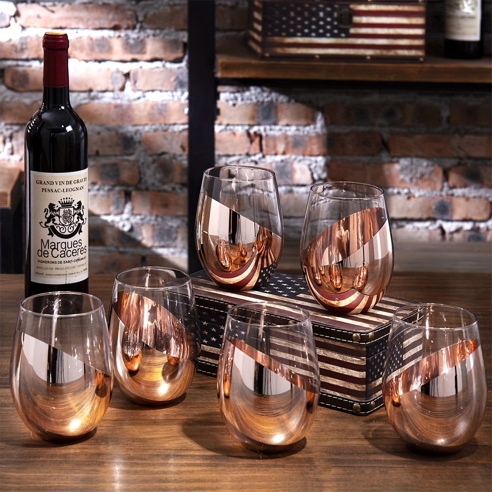 Elegant Stemless Wine Glass