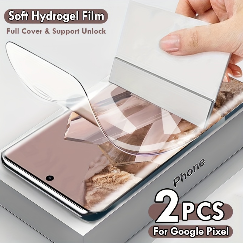 

2 Pcs Hd Soft Hydrogel Film For Google Pixel 8 8 Pro 7 7a 7 Pro 6 6 Pro 6a 5 5a 5g Screen Protectors For Google Pixel 8 7 6 5 Pro 7a 6a 5a Full Cover Protective Film (not Tempered Glass).