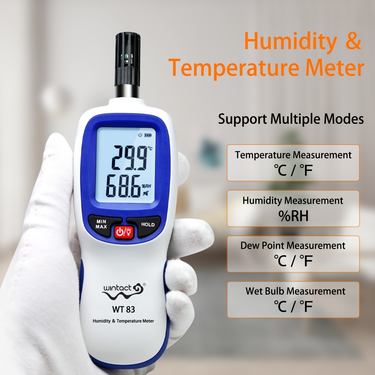 Temperature and humidity reader