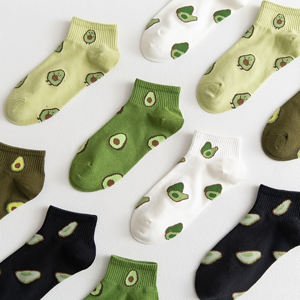 5 Pares Calcetines Aguacate Life Calcetines Crazy Funny - Temu
