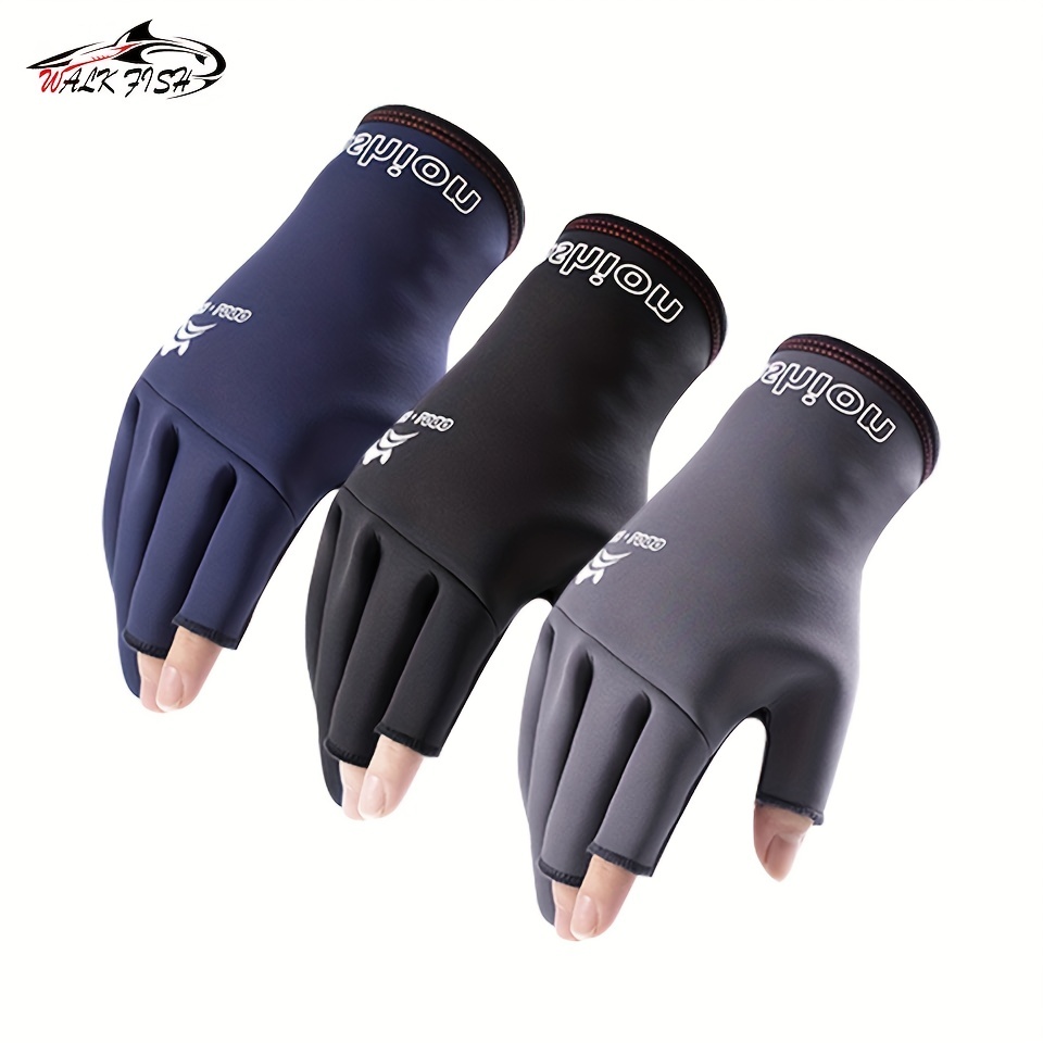 Non Slip Fishing Gloves Breathable Half Finger Gloves - Temu United Kingdom