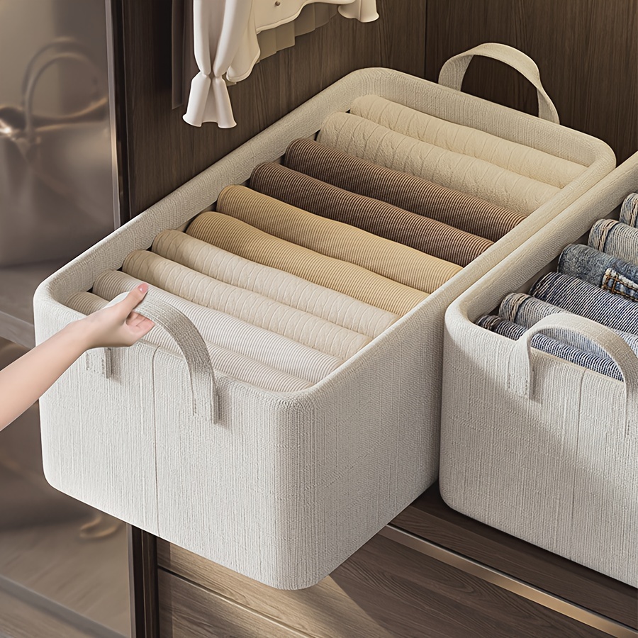 Clothes Storage Bag Foldable Storage Bin Closet - Temu