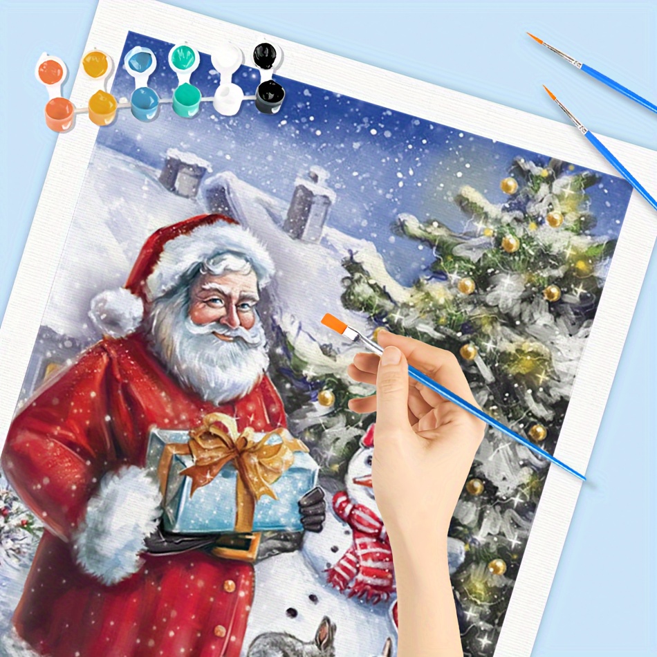 GATYZTORY Paint By Numbers Christmas Paint By Numbers Adult Winter