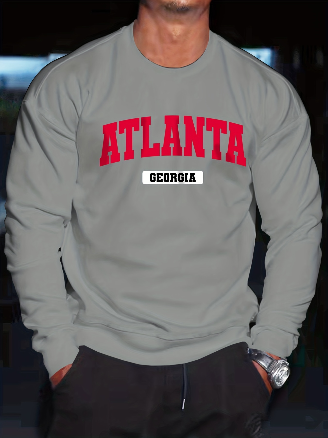  Atlanta Georgia ATL Long Sleeve T-Shirt : Sports & Outdoors