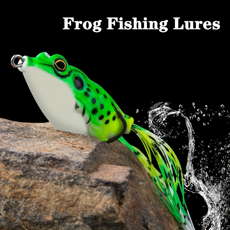 Bionic Frog Lure Double Hook Silicone Fishing Lure Fishing - Temu