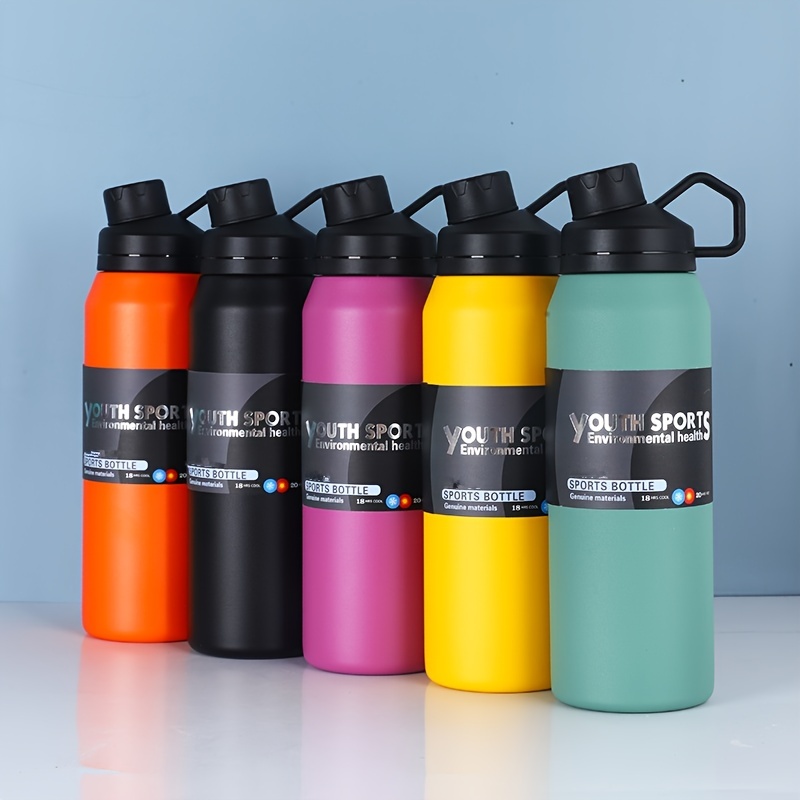 Large Capacity Sports Water Bottle Stainless Steel Vacuum - Temu