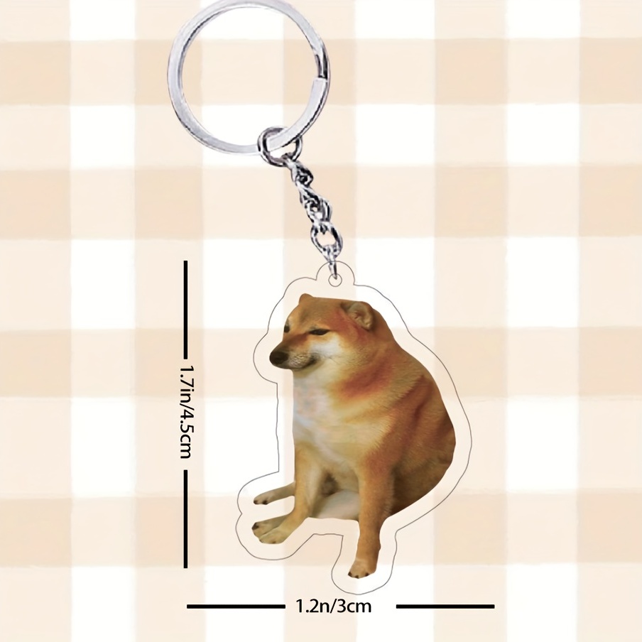 Cartoon Shiba Inu Dog Charm Keychain Cute Keyring Bag, Suitcase Accessory  Phone Pendant Car Ornament - Temu