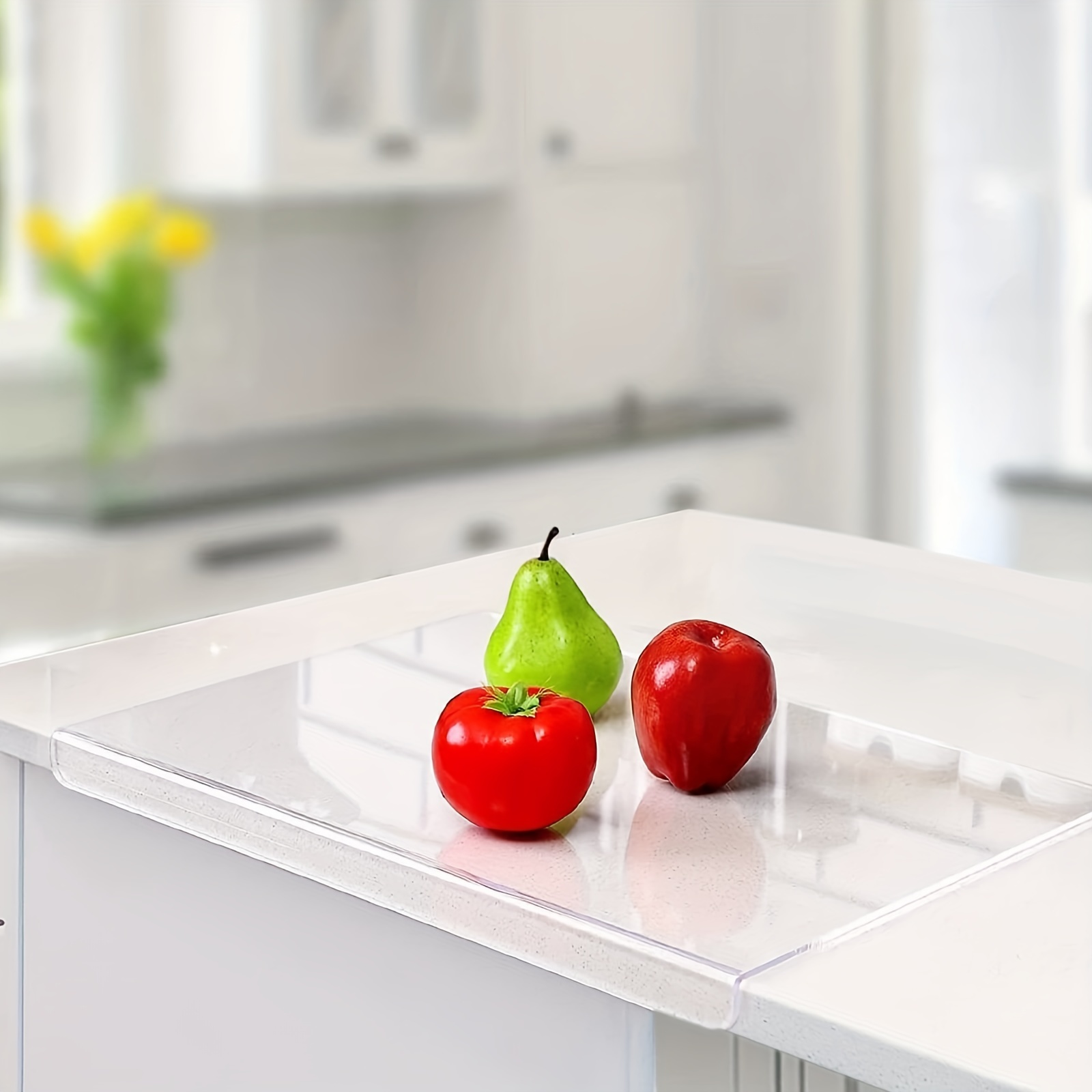 Acrylic Cutting Boards With Lip for Kitchen Counter Protector Home